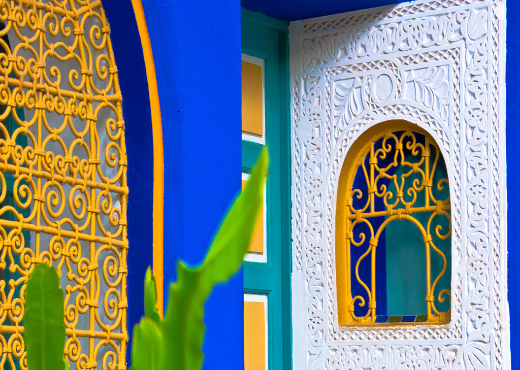 photo d'une façade colorée de Djerba en Tunisie