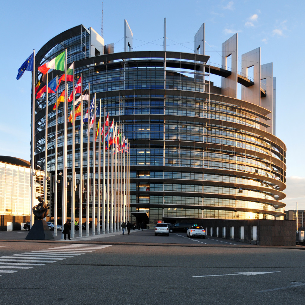 Photo du parlement européen de Strasbourg