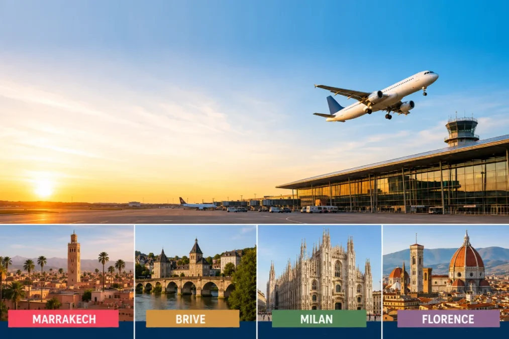 Aéroport de Strasbourg : quatre nouvelles destinations pour l'été 2026 vers Marrakech, Brive, Milan et Florence